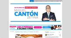 Desktop Screenshot of miguelcantonzetina.com
